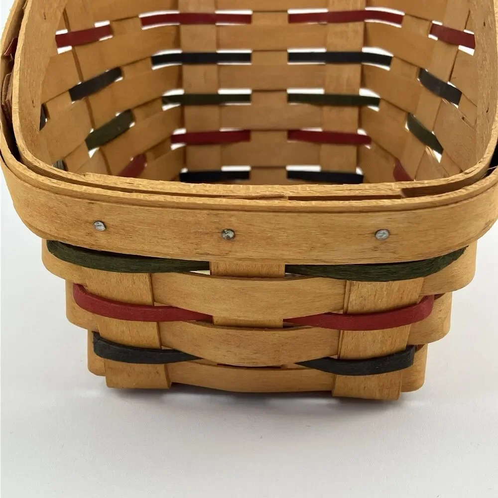 Longaberger Woven Traditions Small Vegetable Basket Set 1993 | Signed VTG (15016